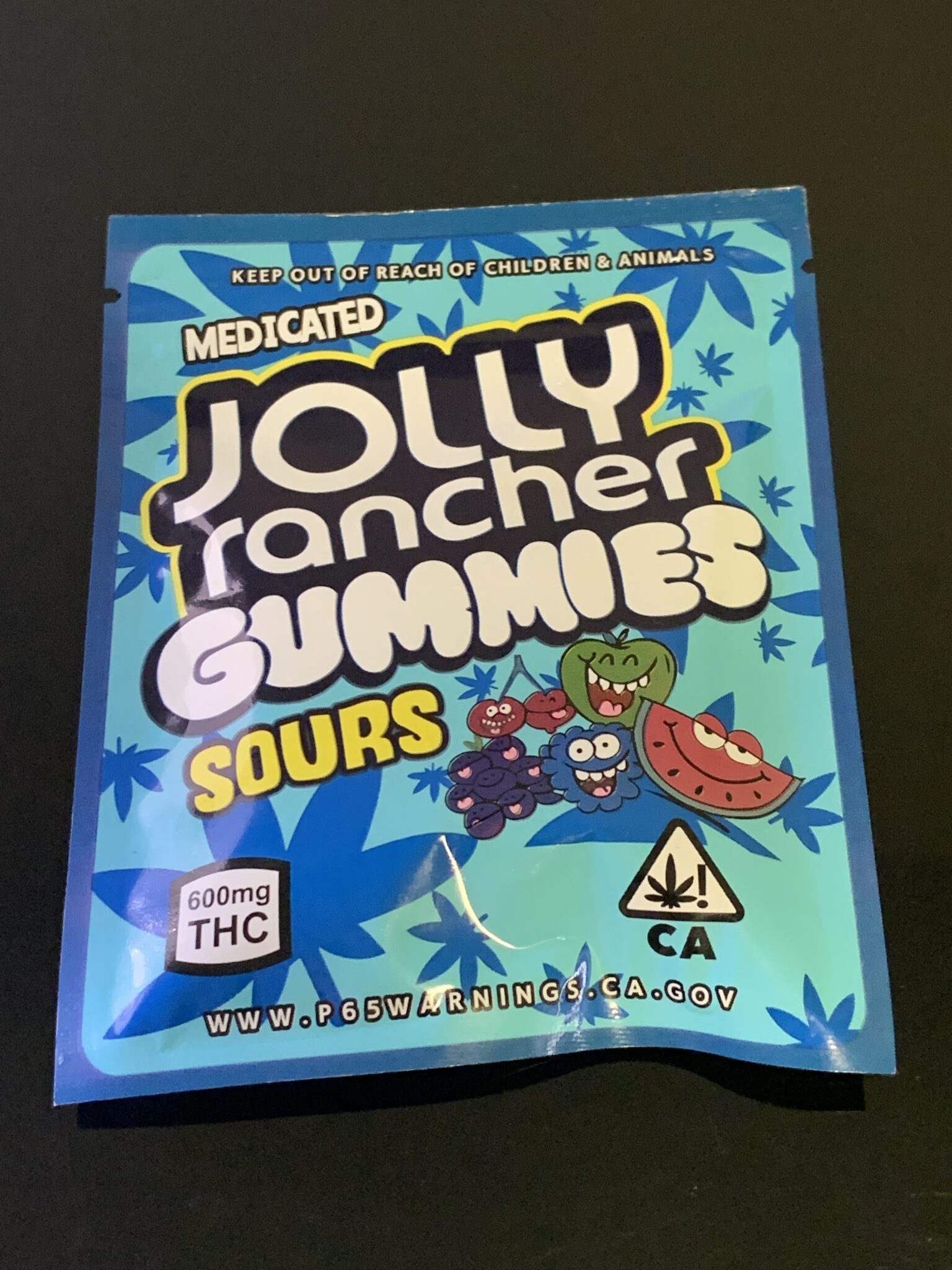 Sour Jolly Rancher Gummies 600MG THC - Tasty Pot