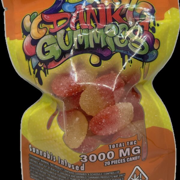 Dank Gummies - Sour Peach 3000 Mg ( Seven flavors )