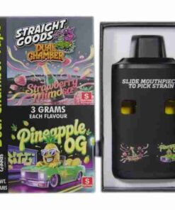* New * 6G Straight Goods Dual Chamber Vape – Strawberry Mimosa + Pineapple OG