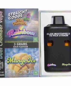 * New * Straight Goods Dual Chamber  – Rainbow + Mango Ice (3 Grams + 3 Grams)