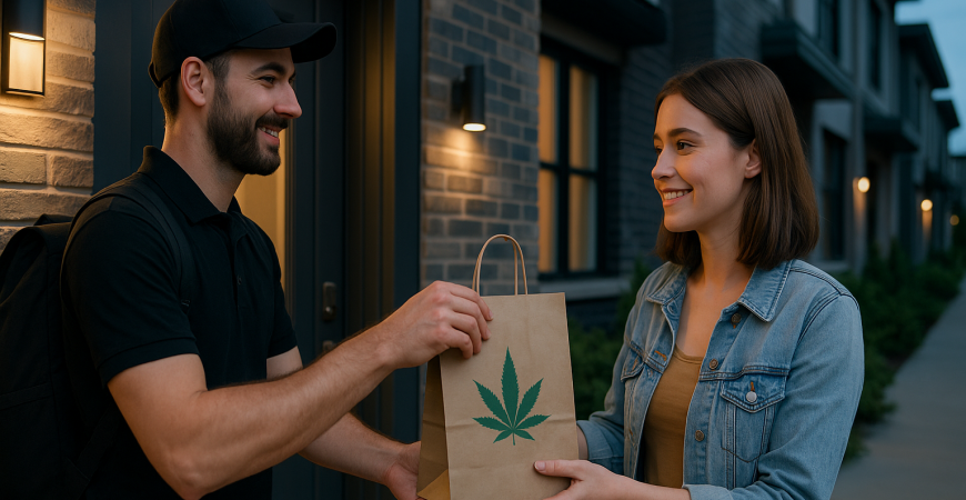 Evening Delivery at the Townhouse Porch Evening Delivery at the Townhouse Porch